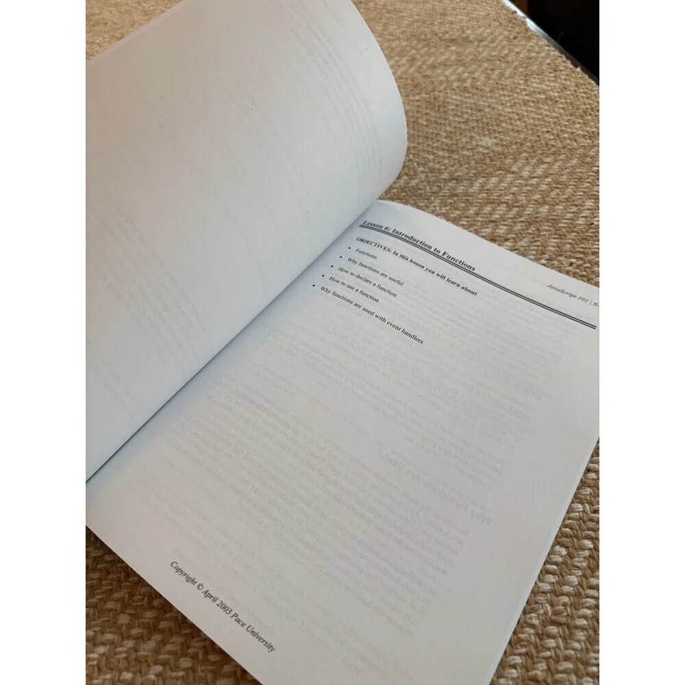 JavaScript 101 Textbook – Introduction to Computing (2003)